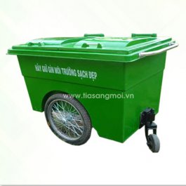 Xe gom rác ND660-Cam - Công Ty TNHH Sản Xuất Thương Mại Tia Sáng Mới
